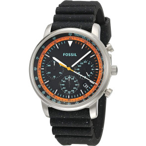 Watch strap Fossil FS5520 Silicone Black 22mm